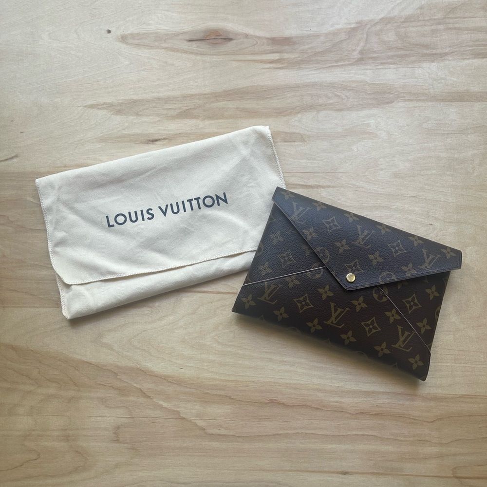 Louis Vuitton Pink and Brown Clutch - Picture 6 of 8